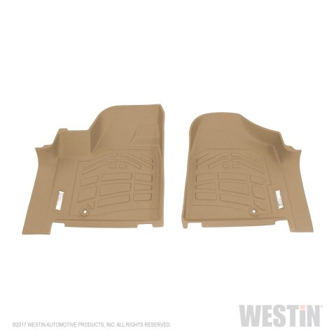 Westin Sure-Fit Floor Liners 72-130090 Liners, Sure-Fit, Front Seat, Rubberized Thermoplastic, Tan, Chrysler, Dodge, Volkswagen, Pair