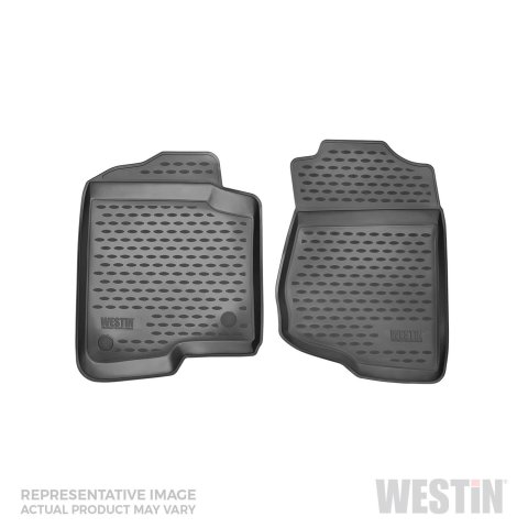 Westin Profile Floor Liners 74-41-21041 Mats, Liners, Front Seat, Rubberized Polymer, Black, Logo, Toyota, Pair