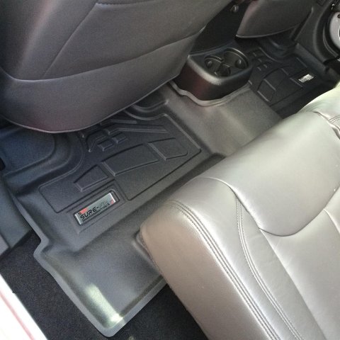 Westin Sure-Fit Floor Liners 72-112067 Mat, Sure-Fit, Rubberized, Black, Second Seat, Dodge, Jeep, Set