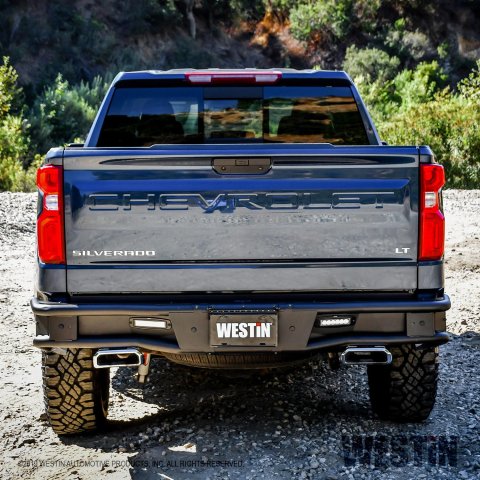 Westin Outlaw Bumpers 58-81215 Bumper, Outlaw, Tube, Steel, Black Textured Powdercoated, Chevrolet, GMC, Each