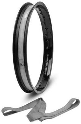 BikeMaster Rim Strips 370509 Tire Tube Strips, Rubber, 16 in. x 1 1/2 in. Size, Side Valve Stem Hole, Set of 10