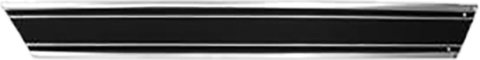 Brothers Trucks Moldings M0028L-69 Body Moldings, Aluminum, Silver/Black, Left Side Lower Rear Bed Position, Fits Left Side On Long Bed Fleetside Models Only, Chevrolet, GMC, Each