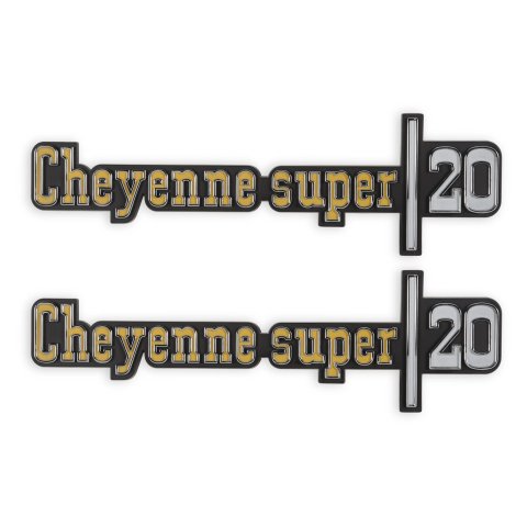 Brothers Trucks Emblems 04-542 Emblems, Fender, Silver/Gold, Chevy, GMC, Pair