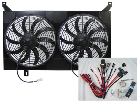 Brothers Trucks Fan Shrouds FS072DF 67-72 CHEVY/GMC TRUCK DUAL FAN ASSEMBLY
