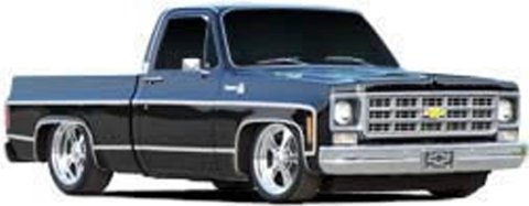 Brothers Trucks Moldings TMS80SB Body Moldings, Aluminum, Polished, Truck Bed Molding, Fits Standard Cab, Short Bed, Fleetside Models Only, Chevrolet, GMC, Set