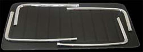 Brothers Trucks Deluxe Headliners HTS6772BLACK Headliners, Deluxe, Vinyl, Black, Includes Chrome Trim with Mounting Screws, Chevrolet, GMC, Kit
