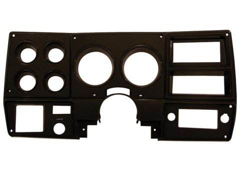Brothers Trucks Instrument Bezels INST807 Gauge Bezels, Bezels, Black Aluminum Color, Fits Models with Factory Air Conditioning, Chevrolet, GMC, Each