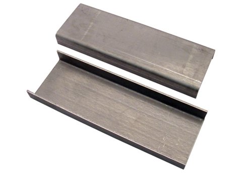 Brothers Trucks Frame Reinforcement Kits FRK6372 Plates, U-Shaped, 17 in. Long, Bolt or Weld in Place, Steel, Natural, Chevy, GMC, Pair