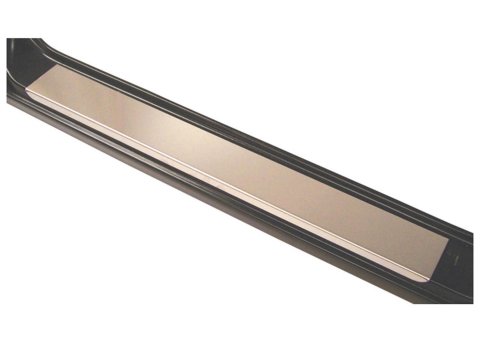 Brothers Trucks Sill Plate Trim SATP011 Door Trim, Stainless Steel, Polished, Adhesive Tape, Front Left/Front Right, Chevrolet, GMC, Pair
