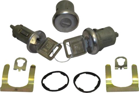 Brothers Trucks Lock Sets E4024-67 Ignition and Door Sets, Cylinders, Two Keys, Chevrolet, GMC, Set