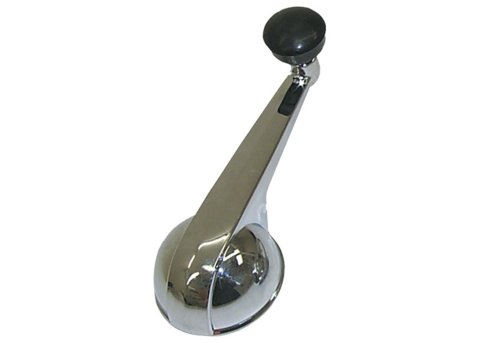 Brothers Trucks Interior Window Handles IWH4766 Cranks, Handles, Stock Design, Steel, Chrome, Black Knob, Chevrolet, GMC, Each
