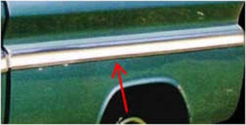 Brothers Trucks Moldings FSM0700 Body Moldings, Aluminum, Polished, Truck Bed Side Molding Position, Fits Upper Left or Right Side On Short Bed Fleetside Models Only, Chevy, GMC, Each