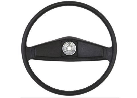 Brothers Trucks Steering Wheels STR7377BLACK Wheels, 2-spoke, Black Plastic Grip and Spokes, Stock Diameter, Chevrolet, GMC, Each