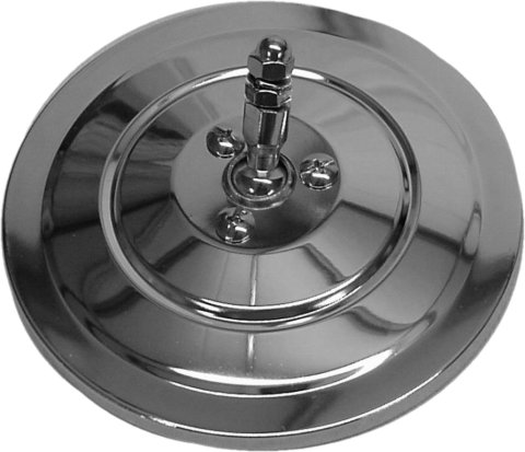 Brothers Trucks Mirror Heads B2007C-47 Side View Components, Heads, Replacement, 5 in. Chrome, Ribbed Head, Left/Right, Chevrolet, GMC, Each