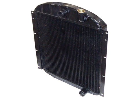 Brothers Trucks Radiators GMHS359 Radiators, Downflow, Copper/Brass, Black, Center Inlet, Chevrolet, GMC, Each