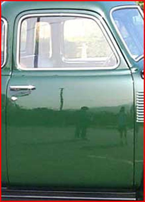 Brothers Trucks Door Glass DGR5000CLEAR Windows, Individual, Side, Door, Glass, Clear Non-tinted, Front Left or Right, Original Thickness, 2-Door, 47-50, Chevrolet, GMC, Each