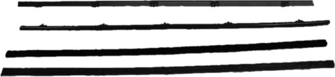 Brothers Trucks Weatherstrip Seals B3024-67 Seals, Door Window Felt Position, without Chrome Trim, Chevrolet, GMC, Set of 4
