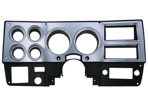 Brothers Trucks Instrument Bezels INST778 Gauge Bezels, Bezels, Black/Silver, Fits Models with Factory Air Conditioning, Chevrolet, GMC, Each