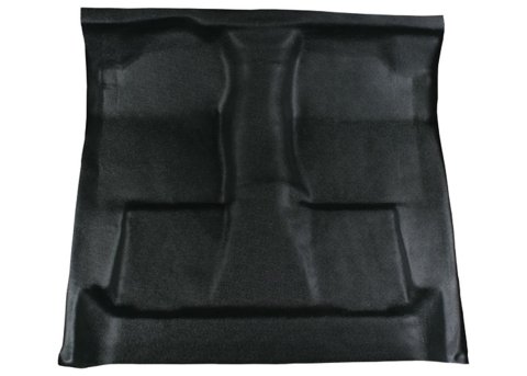 Brothers Trucks Vinyl Floor Covers VFC7200SMALL Covers, Passenger Area Coverage, Black, Padding, Small Hump Design, Column Shifter, Standard Cab, Chevrolet, GMC, Each