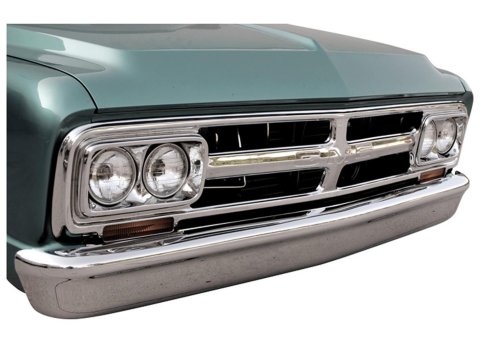 Brothers Trucks Bumpers FRT72SMP Bumpers, Front, Smoothie Style, Steel, Black Primer, Chevrolet, GMC, Each