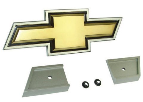 Brothers Trucks Emblems GEB8800 Emblems, Diecast, Chrome/Yellow, Bowtie, Grille Position, Chevrolet, Each