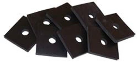 Brothers Trucks Bed Mounting Pads BMBP004 Truck Floor Fasteners, Pads, Rubber, Black, Fits Models Equipped with A Long Wood Bed, Chevrolet, GMC, Set of 10
