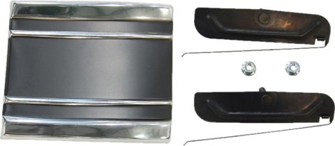 Brothers Trucks Moldings M0016R-69 Body Moldings, Aluminum, Silver/Black, Lower Cab Position, Fits Right Side, Chevrolet, GMC, Each