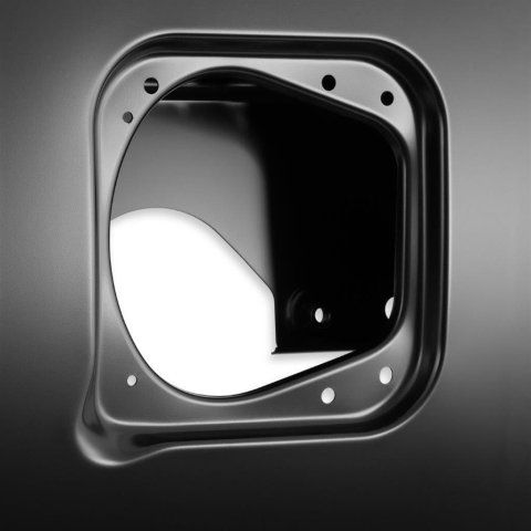 Brothers Trucks Bedside Panels 04-103 Truck Bed Panel, Steel, Black EDP Coated, with Fuel Hole, Passenger Side, Chevy, GMC, Each