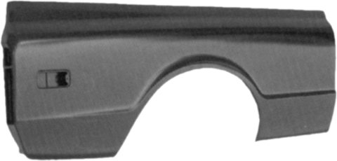Brothers Trucks Bedside Panels A1042-68 Truck Panels, Right Side, Steel, Black EDP Coated, Fits Short Bed Models with A Fleetside Bed Only, Stake Pocket Holes, Chevrolet, GMC, Each