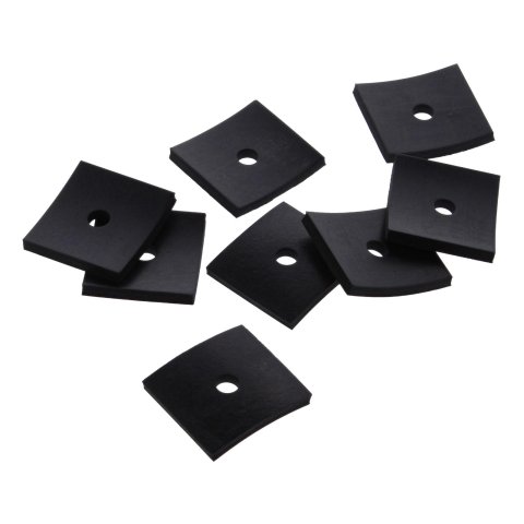 Brothers Trucks Bed Mounting Pads BMBP003 Truck Floor Fasteners, Pads, Rubber, Fits Models Equipped with A Short Wood Bed, Chevrolet, GMC, Set of 8