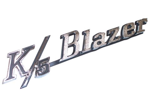 Brothers Trucks Emblems FE72K5B Emblems, Diecast, Chrome, K/5 Blazer Logo, Fender Position, Chevrolet, Pair