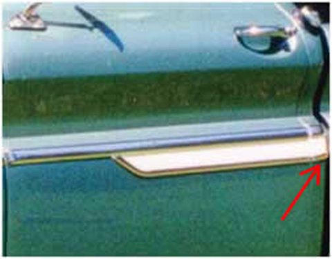 Brothers Trucks Moldings FSM0601 Body Moldings, Aluminum, Polished, Lower Cab Molding Fits Left or Right Side, Chevrolet, GMC, Each