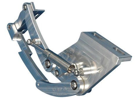 Brothers Trucks Billet Hood Hinges BHH57PL Hinges, Billet, Aftermarket Style, Aluminum, Polished, Stainless Steel Strut Included, Left Side/Right Side, Chevrolet, GMC, Pair