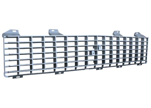 Brothers Trucks Grilles GRI72CH and Grille Inserts, Complete Grille Type, Stock Style, Inner Position, Plastic, Chrome, Chevrolet, Each