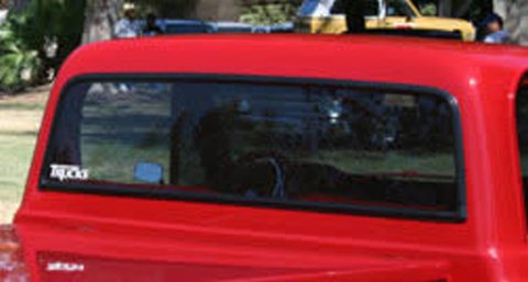 Brothers Trucks Rear Window Glass RGR72LGCLEAR Windows, Individual, Rear, Cab, Large Glass, Clear Non-tinted, Original Thickness, 2-Door Standard Cabs, 67-72, Chevrolet, GMC, Each