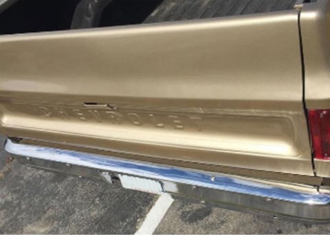 Brothers Trucks Bumper Protectors RSA87FS 73-87 CHVY/GMC REAR BUMPER SPLASH SHIELD