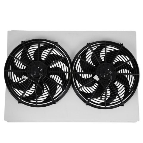Brothers Trucks Fans, Electric AFS87C2 73-87 CHVY/GMC TRCK AL SHROUD W/FANS-V8