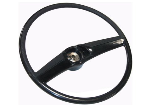 Brothers Trucks Steering Wheels STR6972BLACK Wheels, 2-spoke, Black Plastic Grip and Spokes, 15 in. Diameter, Chevrolet, GMC, Each