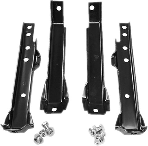 Brothers Trucks Bumper Brackets A5017-67 Brackets, Rear, Steel, Black EDP, Fits Long Bed Models Only, Chevrolet, GMC, Kit