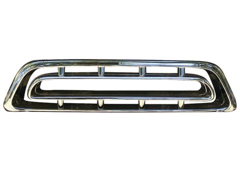 Brothers Trucks Grilles GRL5700 and Grille Inserts, Complete Grille Type, Stock Style, Main Grille Position, Steel, Chrome, Chevrolet, GMC, Each
