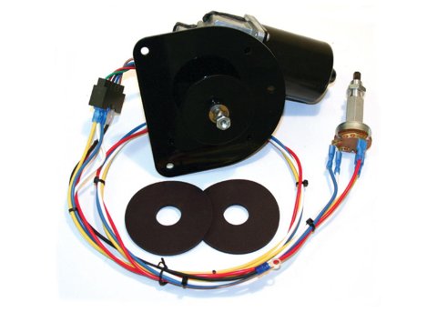 Brothers Trucks Electric Windshield Wiper Conversion Kits WPM6066FLAT Motors, Kits, Fits Models Equipped with A Flat Firewall Only, Front, Chevrolet, GMC, Kit