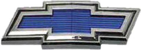 Brothers Trucks Emblems C9124-71 Emblems, Diecast, Blue/Chrome, Bowtie, Grille Position, Chevrolet, Each
