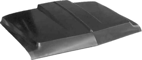 Brothers Trucks Hoods A1018-67 Hoods, Cowl Induction, Bolt-on, Steel, EDP Coated, 2.00 in. Cowl Height, Chevrolet, GMC, Each