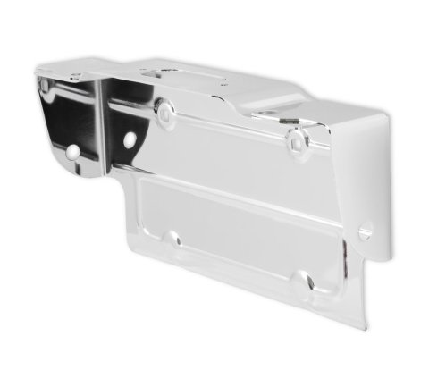 Brothers Trucks License Plate Brackets 04-123 Mounting Brackets, Steel, Chrome, Chevrolet, GMC, Each