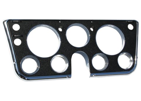 Brothers Trucks Instrument Bezels INST68B Gauge Bezels, Bezels, Black and Chrome, Fits Models with Choke, Chevrolet, GMC, Each