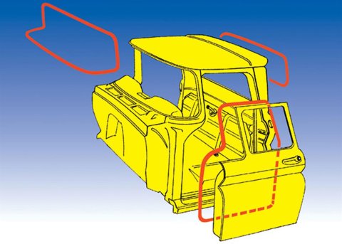 Brothers Trucks Deluxe Seal Sets DSK1550 Weatherstrip Seals, Sets, Window Weather Strip Position, Chevrolet, GMC, Set