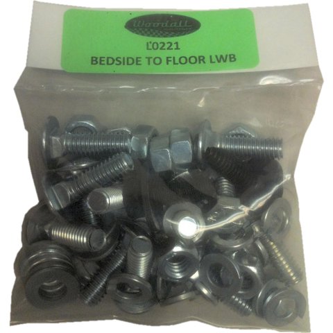 Brothers Trucks Bolts and Screws L0221-67 67-72 FLEET BEDSIDE TO FLR BLT KIT LONG