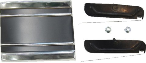 Brothers Trucks Moldings M0016L-69 Body Moldings, Aluminum, Silver/Black, Lower Cab Position, Fits Left Side, Chevrolet, GMC, Each