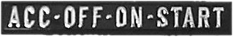 Brothers Trucks Dash Knob Components C6032-67 67-72 IGNITION START PLATE ACC OFF/ON