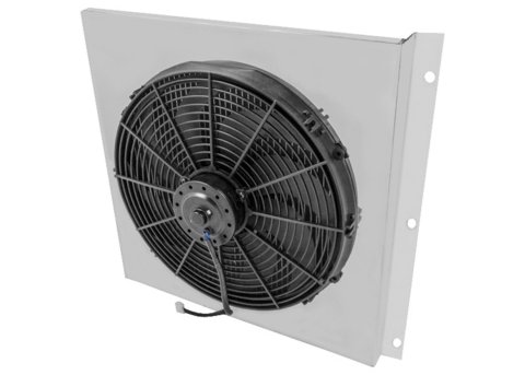 Brothers Trucks Fans, Electric AFS66C1 63-66 CHVY/GMC TRCK AL SHROUD W/FAN-V8
